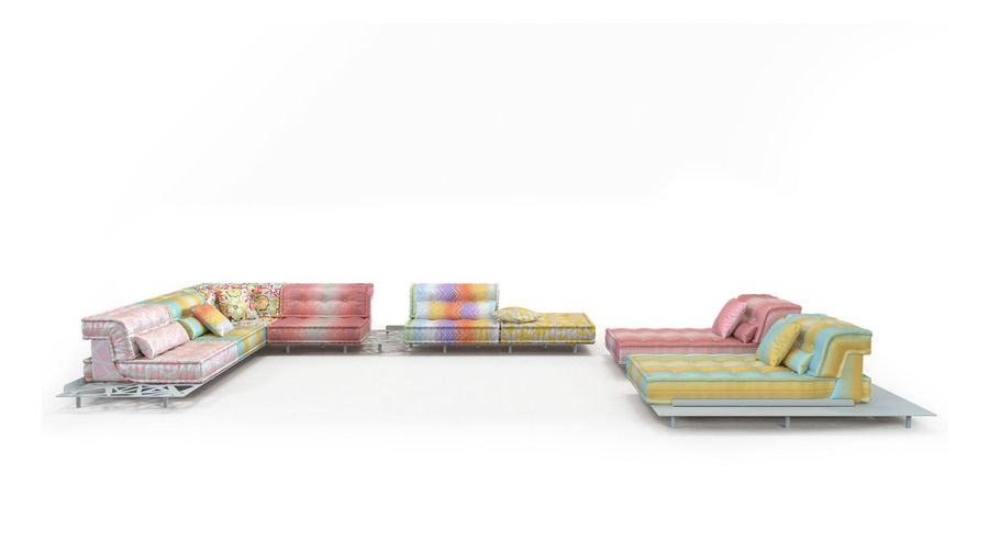 Модульный диван для улицы Roche Bobois Mah Jong Outdoor