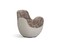 Вращающееся кожаное кресло Roche Bobois Aircell