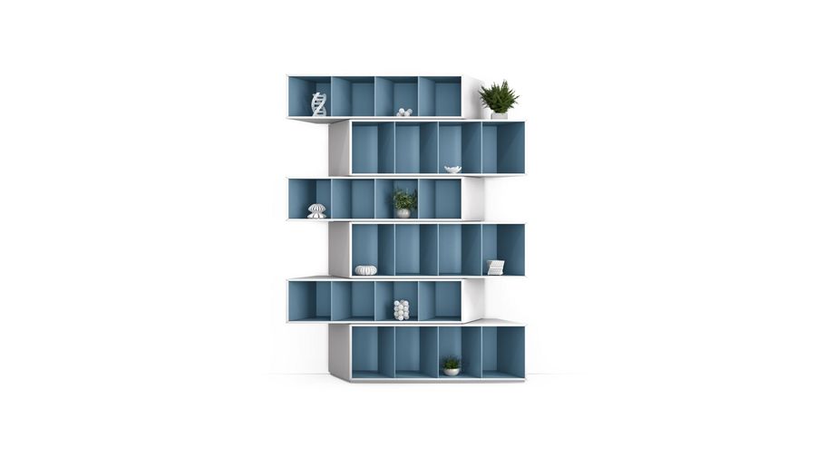 Стеллаж с диагональными разделителями Roche Bobois Trinta Bookcase