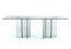 Обеденный стол на стеклянной базе Roche Bobois Diapo Dining Table