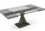 Стеклянный стол на Х-образной базе Roche Bobois Axel Dining Table