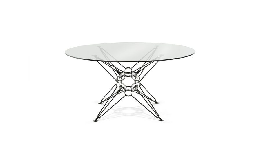 Стеклянный стол-спутник Roche Bobois Pi 8 Dining Table
