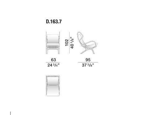 Кресло из ротанга Molteni&C Continuum D.163.7