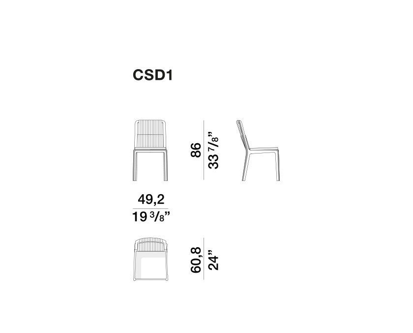 Уличный стул Molteni&C Cobea