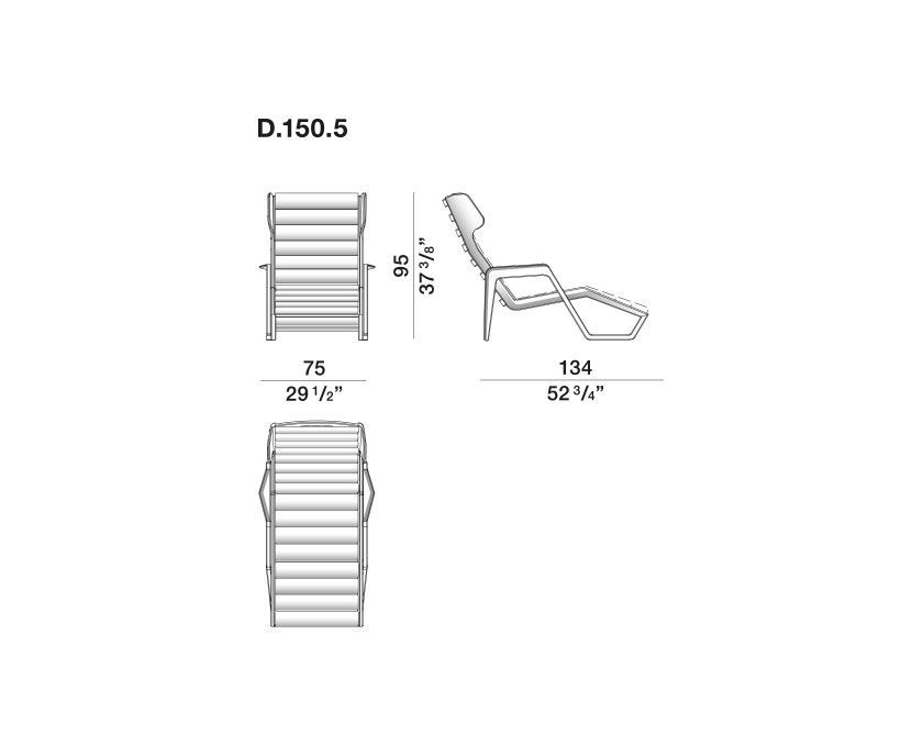 Уличный шезлонг Molteni&C D.150.5