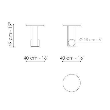 Прикроватный столик Bonaldo Element