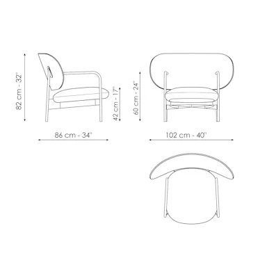 Дизайнерское кресло Bonaldo Cross Lounge Chair