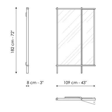 Дизайнерское зеркало Bonaldo Isola Mirror