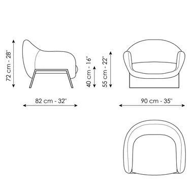 Уютное кресло Bonaldo Boolean Armchair
