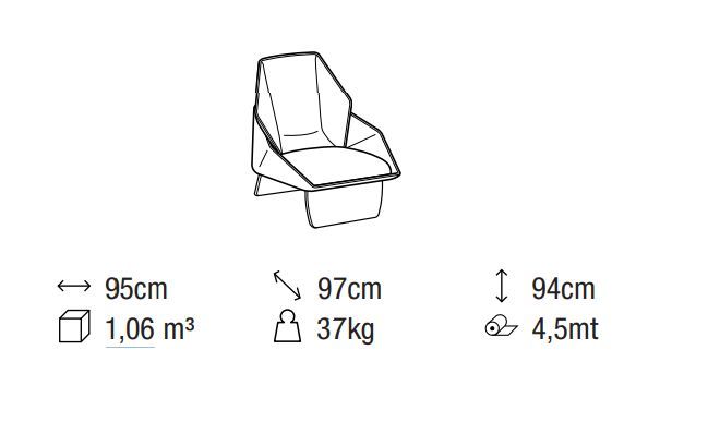 Мягкое кресло Ditre Italia Loto Armchair