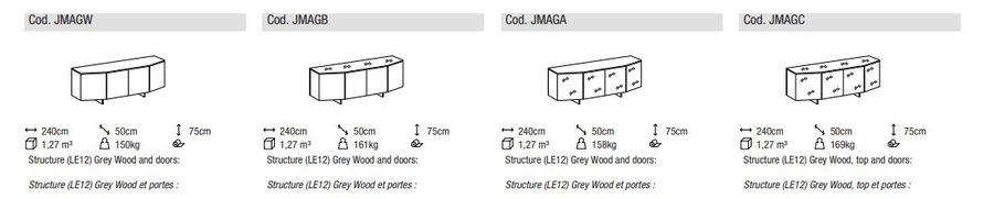 Элегантный буфет Ditre Italia Angle Sideboards