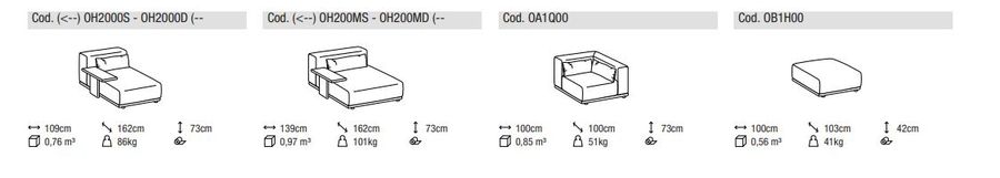 Уличный диван Ditre Italia Tao Outdoor