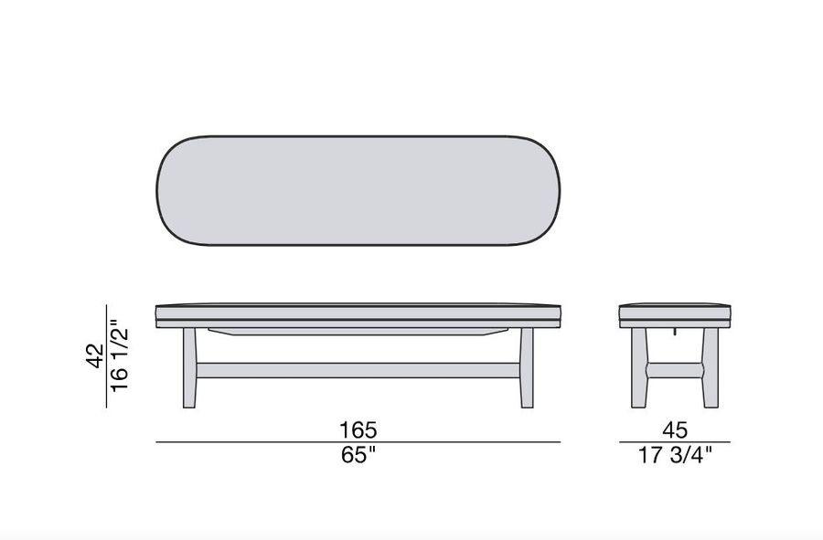 Прикроватная скамья Porada Rami bench