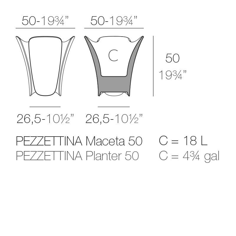 Дизайнерский горшок Vondom Pezzettina Maceteros
