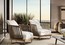 Удобное кресло для сада Minotti Sunray