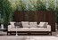 Дизайнерский диван Minotti Alison Dark Brown Outdoor