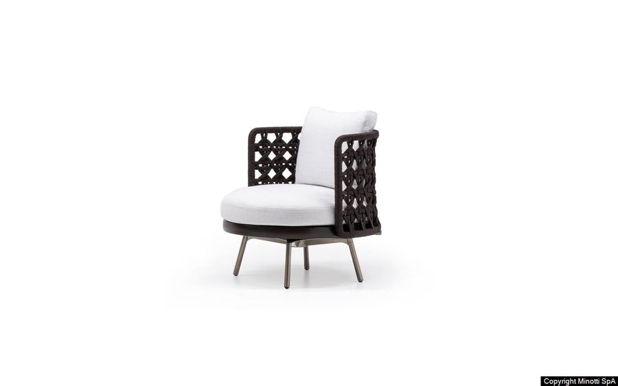 Современное кресло для сада Minotti Torii Nest "Outdoor"