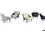 Садовое кресло с пуфом Minotti Lido "Cord" Outdoor