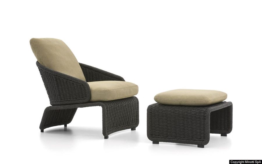 Стильное кресло для сада Minotti Halley "Outdoor"