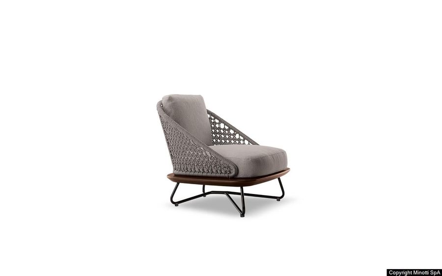 Кресло с пуфом для ног Minotti Rivera "Armchair"