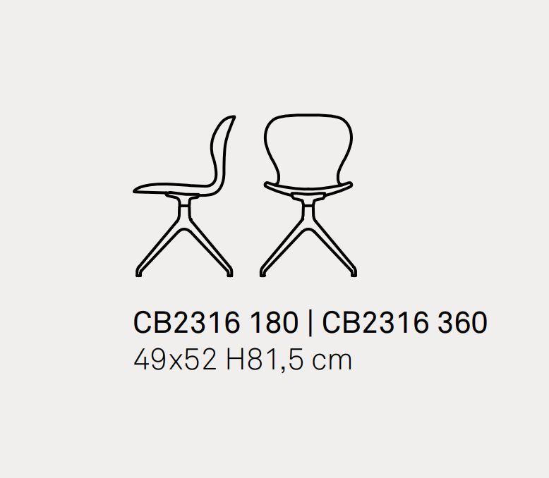 Вращающийся стул Connubia Ops! CB2316 180, CB2316 360