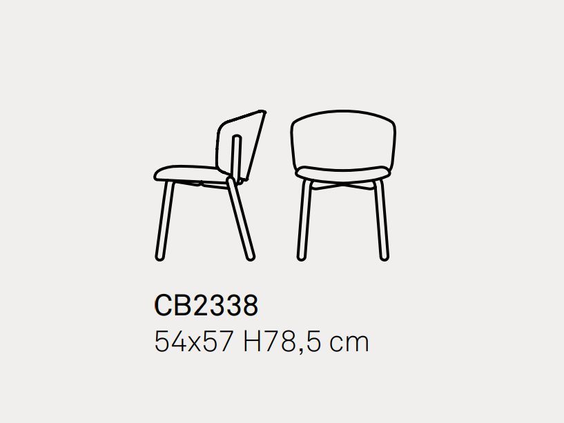 Мягкий стул Connubia Desy Mid CB2338, CB2338-MTO