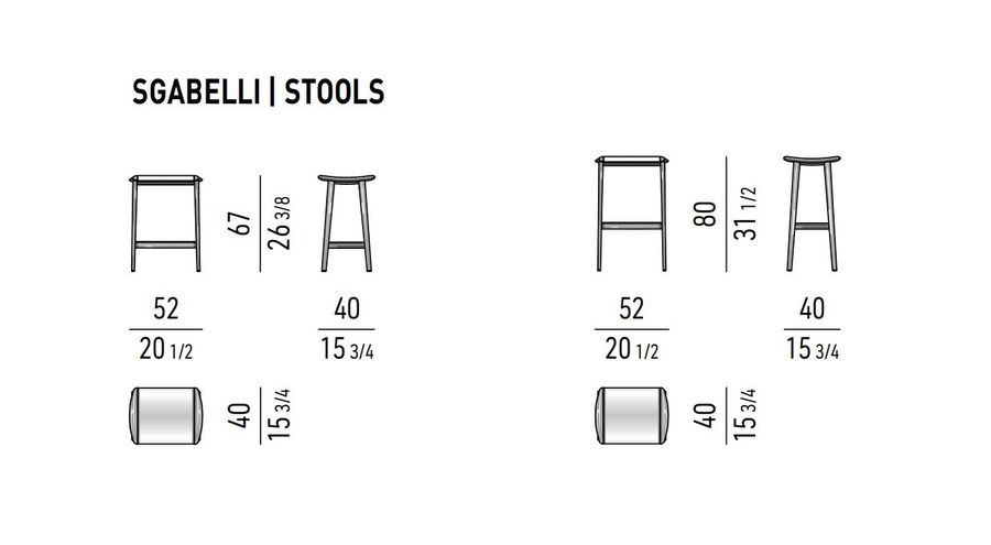 Барный табурет Minotti Fynn "Stool"