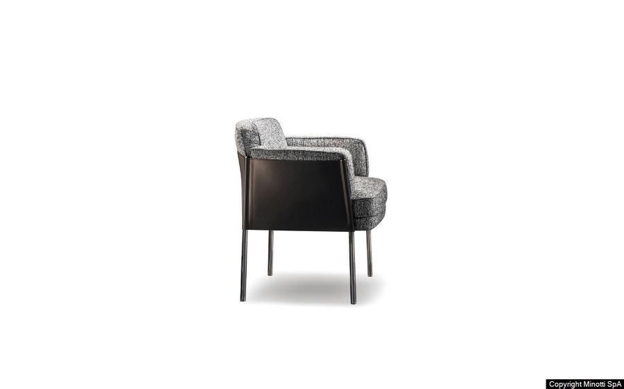 Стул с подлокотниками Minotti Shelley "Dining"