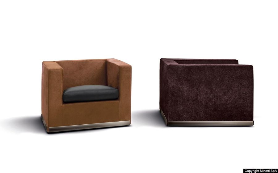Кожаное кресло Minotti Suitcase Line