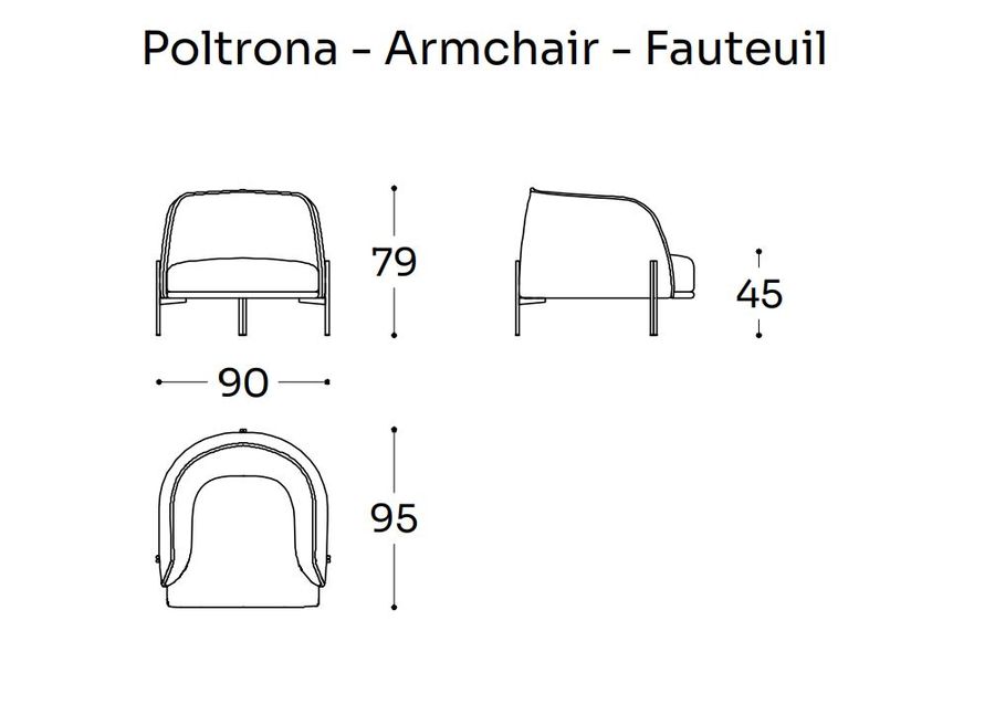 Стильное кресло LIU JO Caillou Armchair