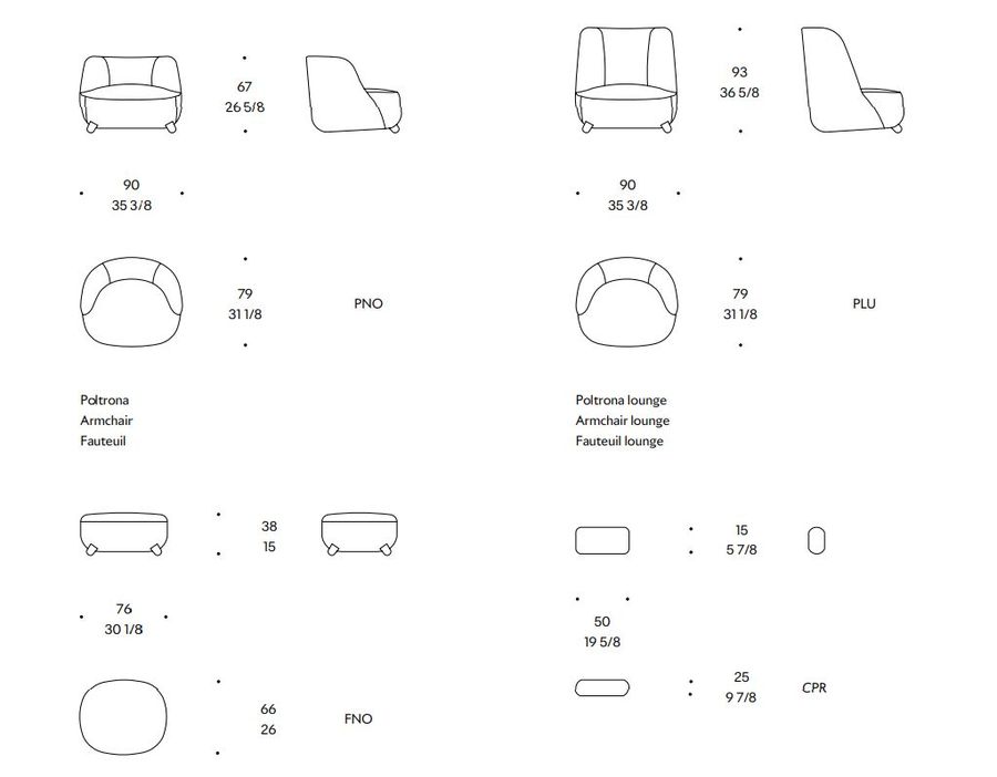 Уютное кресло LIU JO Gradisca Lounge Armchair