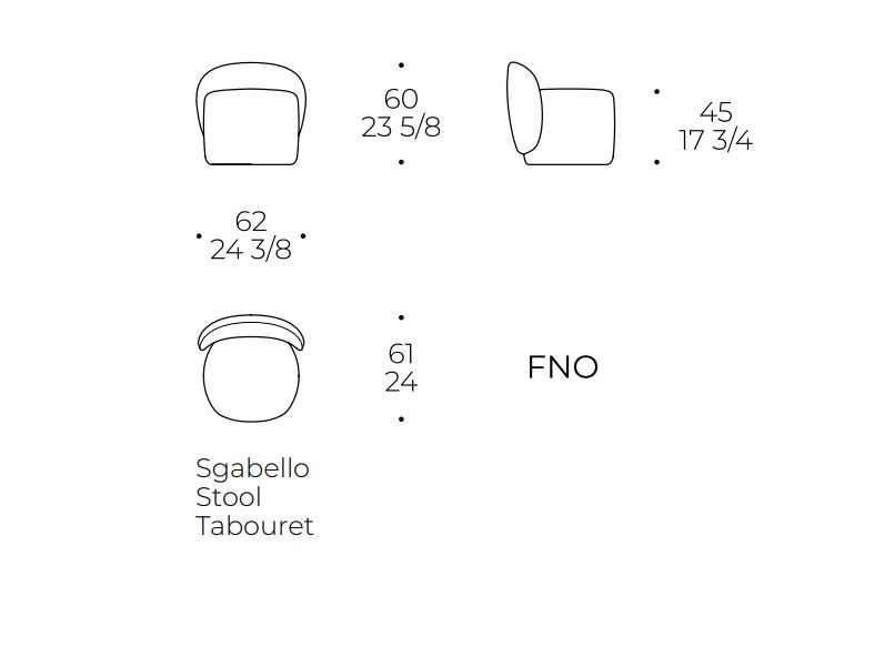 Современный табурет LIU JO Guest Stool