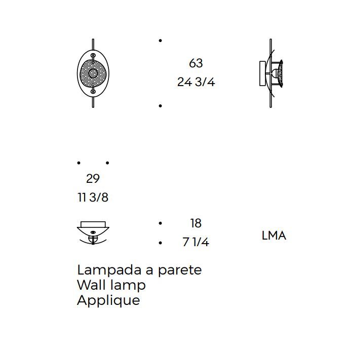 Настенный светильник LIU JO Corolle Applique