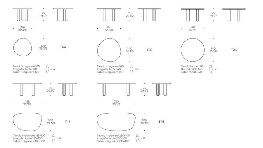 Стеклянный стол LIU JO Osé Table