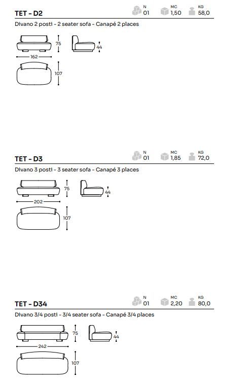Современный диван LIU JO Tetù Sofa