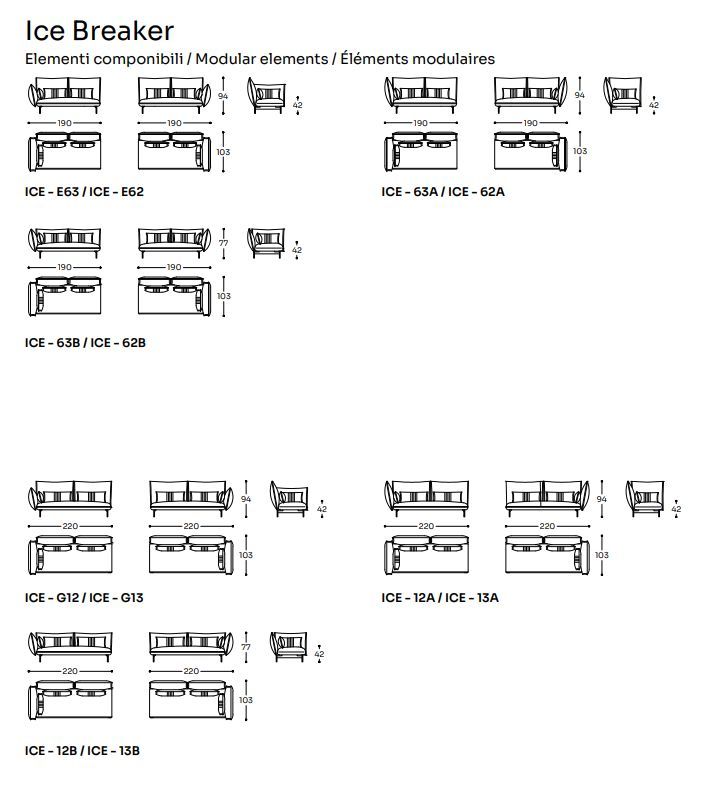 Модульный диван LIU JO Ice Breaker Sectional Sofa