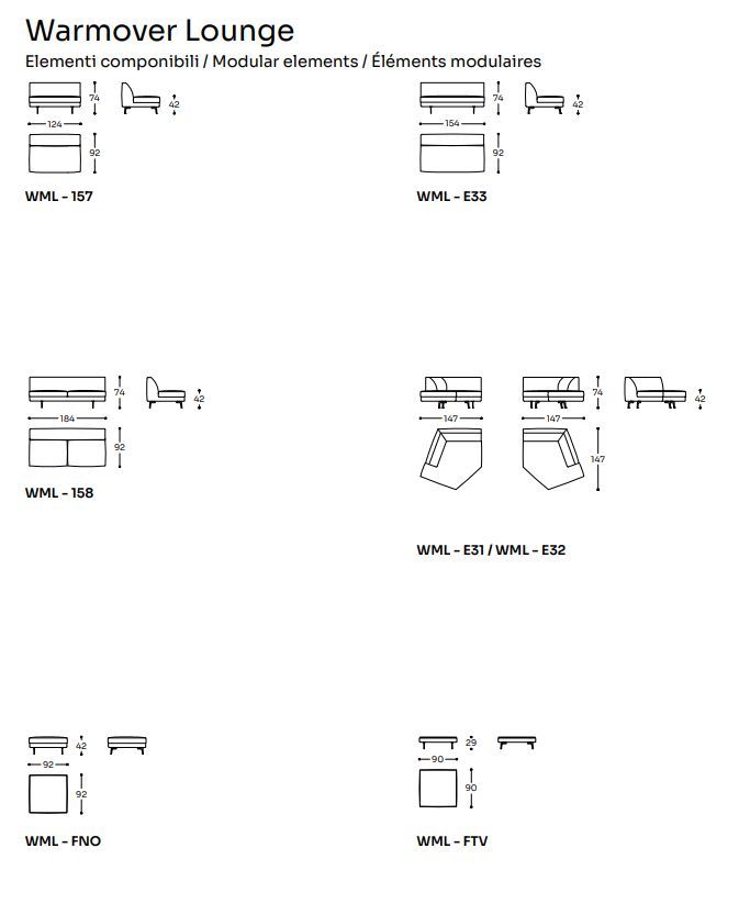 Современный диван LIU JO Warmover Lounge Sectional Sofa