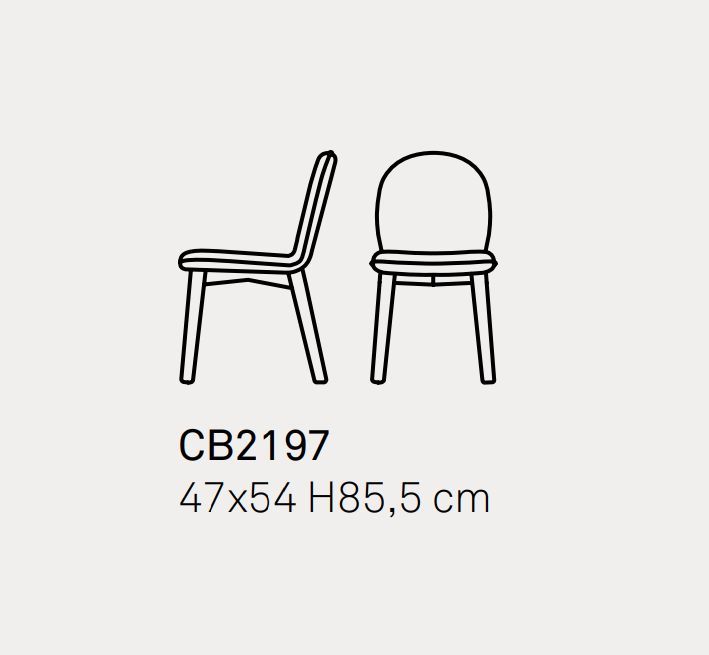 Мягкий стул Connubia Riley Mid CB2197-MTO