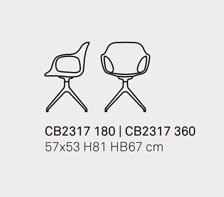 Вращающийся стул Connubia Ops! CB2317 180, Ops! CB2317 360