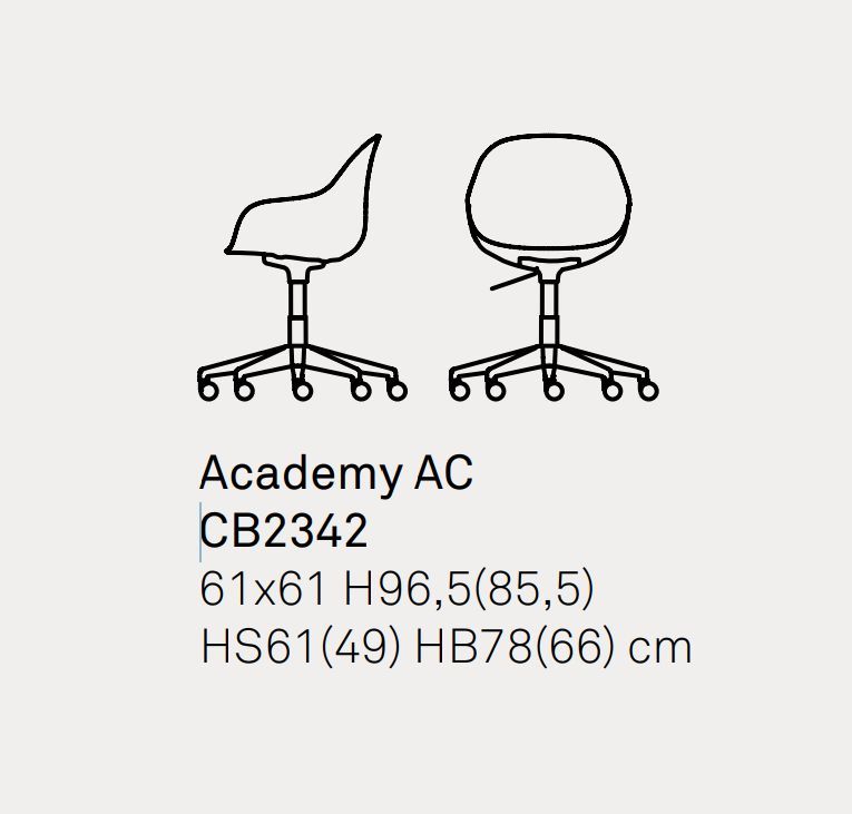 Вращающийся стул Connubia Academy CB2342