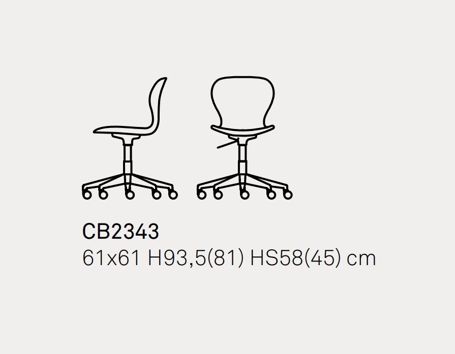 Вращающийся стул Connubia Ops! CB2343