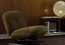 Кресло с пуфом для ног Minotti Libra