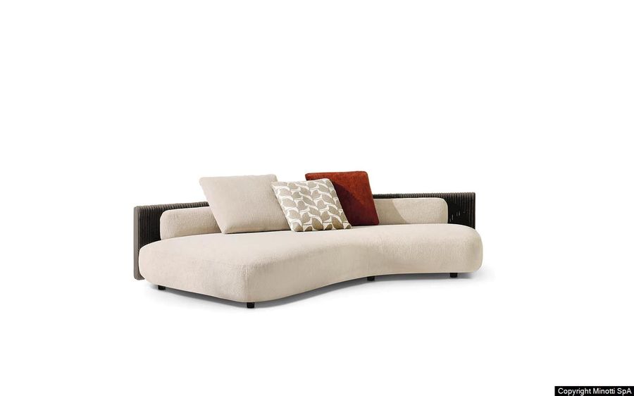 Стильный диван для сада Minotti Bézier "Cord" Outdoor