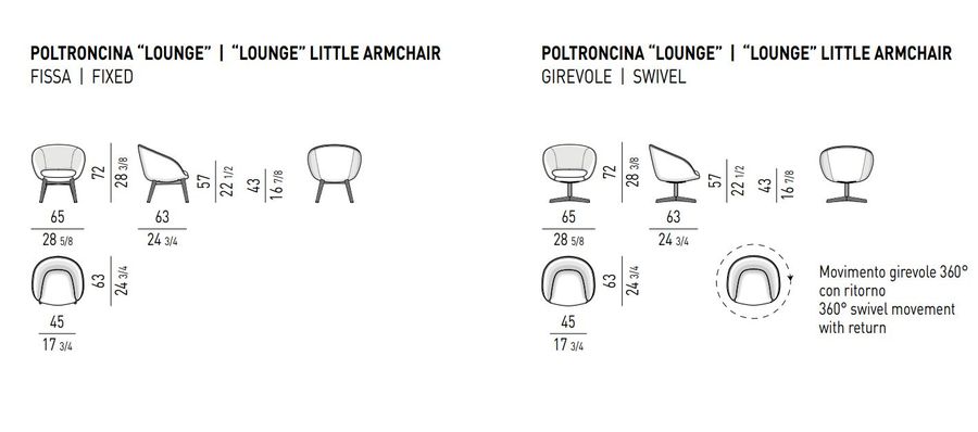 Дизайнерский стул Minotti Russell "Lounge"