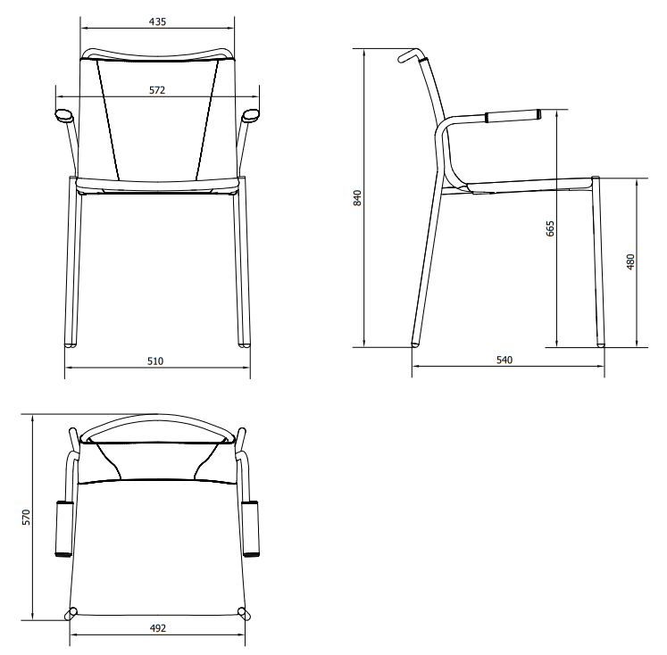 Кожаный стул Bontempi Casa Shape