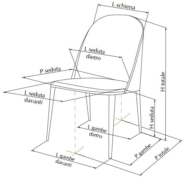 Современный стул Bontempi Casa Margot