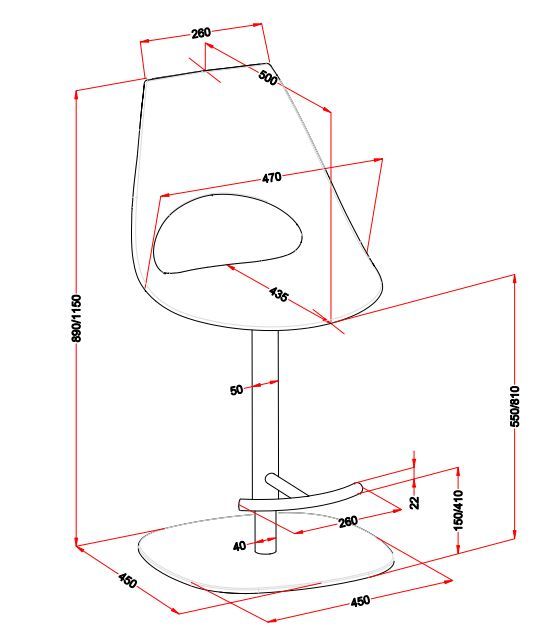 Барный стул Bontempi Casa Shark