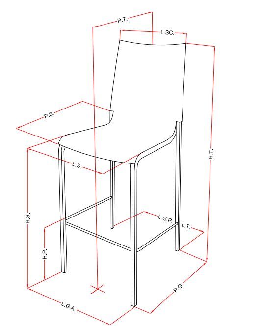 Барный стул Bontempi Casa Eva