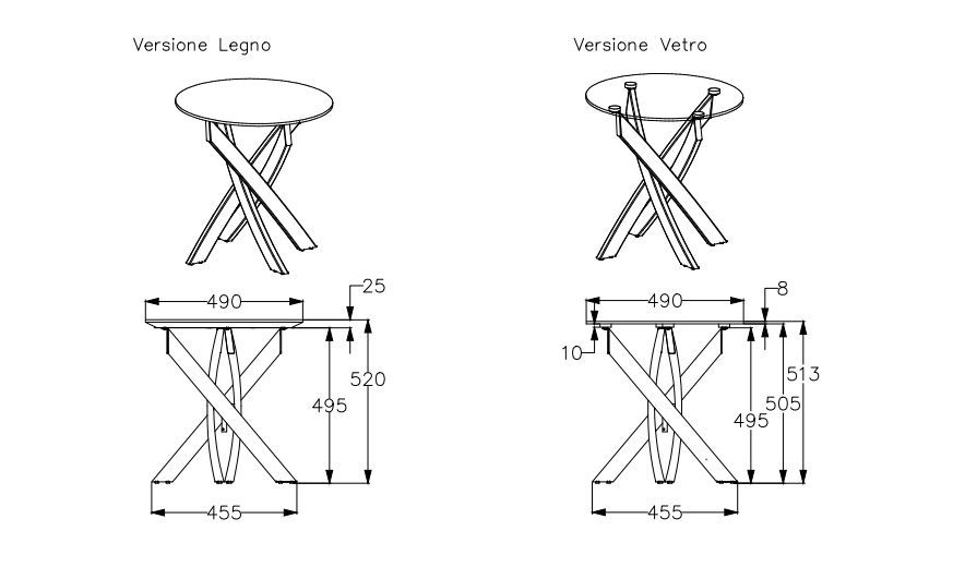 Журнальный столик Bontempi Casa Artistico Coffee Tables