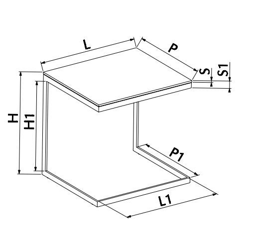 Журнальный столик Bontempi Casa Hip hop